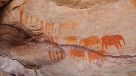 Buschmänner-Gemälde-In-Höhlen-Im-Südlichen-Afrika
