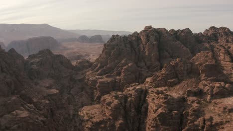 Jordania-Montañas-Petra-Aire-Drone-Medio-Oriente