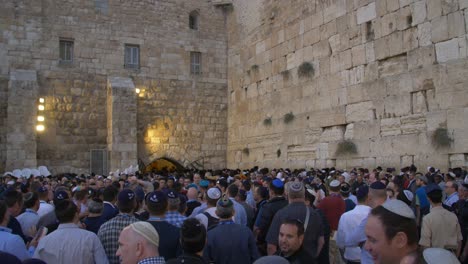 Jews-Celebrating-At-The-Wailing-Wall-Tradition-Indigionous-Culture-Jerusalem-Temple-Mount