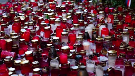 Candles-from-International-Students’-Day,-Student-Revolutions,-Czechia