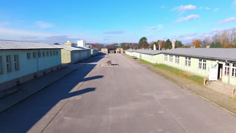 Mauthausen,-Upper-Austria---Appellplatz-at-the-Mauthausen-Concentration-Camp---Drone-Flying-Forward