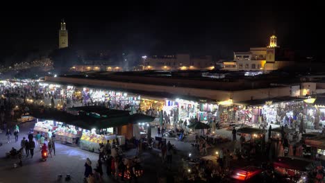 Smoke-rises-from-the-many-street-food-stalls-in-a-crowded-Jemaa-el-Fna