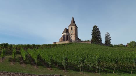 Hunawihr-has-The-church-in-the-heart-of-the-vineyards