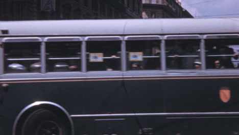 Bus-with-Passengers-Travels-Through-Rome-Streets-in-the-1960s