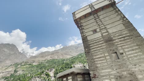 Watchtower-at-Altit-Fort,-Gilgit-Baltistan,-Pakistan
