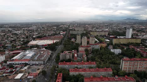 side-drone-shot-of-historic-urban-centre-of-tlatelolco-in-mexico-city