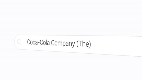 Searching-Coca-Cola-Company--on-the-Search-Engine