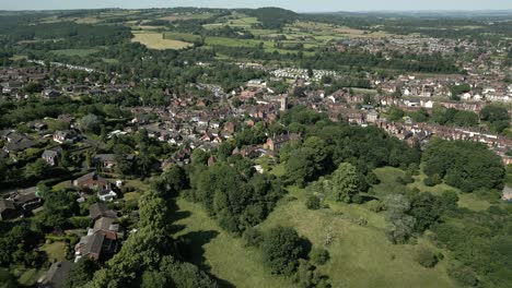 UK-Town-Bewdley-Worcestershire-England-Aerial-Landscape-Summer