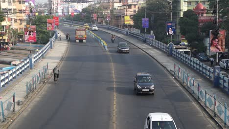 Stock-footage-of-Kolkata-street-road-and-building