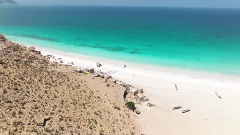 Tranquila-Y-Aislada-Playa-De-Dunas-De-Shoab-En-La-Isla-De-Socotra,-Yemen