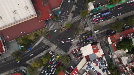 Hyperlapse-of-the-chaotic-intersection-of-Avenida-Universidad-and-Copilco,-Coyoacan-Mexico-City