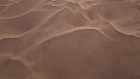 Gobi-Desert-Sand-Dunes-In-Mongolia-At-Sunrise---Aerial-Drone-Shot