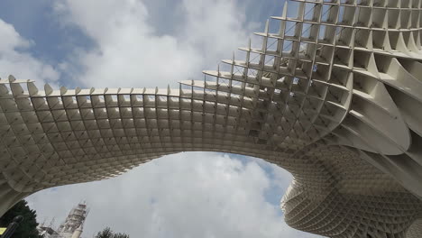 Impressive-Cultural-Landmark-Of-Setas-de-Sevilla-In-Seville,-Spain