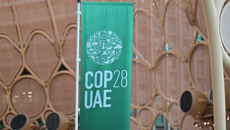 Site-view-of-COP28-UAE-held-at-Expo-City-in-Dubai,-United-Arab-Emirates,-December-5,-2023