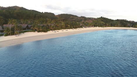 Luftdrohnen-Fidschi-Resort-Strand