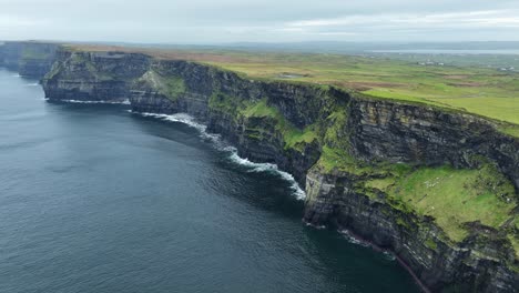 Drone-static-shot-Cliffs-of-Moher-wild-Atlantic-Way-on-a-November-day-winter-in-Ireland