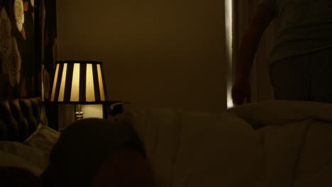 Gay-Couple-Waking-Up-Boutique-Hotel-Room-Shot-On-R3D