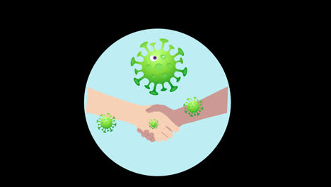 shaking-hands-with-a-virus-concept-animation-with-alpha-channel