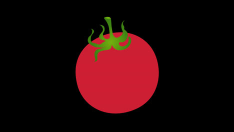 Un-Vídeo-De-Animación-En-Bucle-De-Concepto-De-Icono-De-Signo-De-Tomate-Rojo-Con-Canal-Alfa