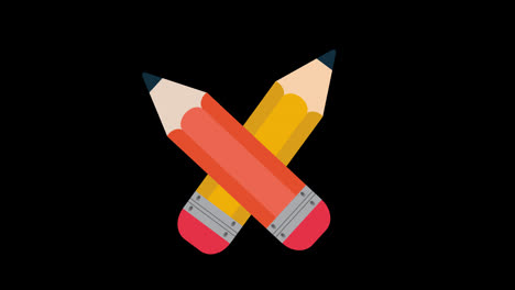 Bleistift-Symbol,-Stift-Bildungskonzept,-Transparenter-Hintergrund-Mit-Alphakanal