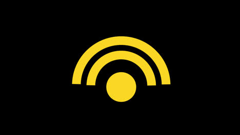 a-yellow-wifi-network-icon-concept-loop-animation-video-with-alpha-channel