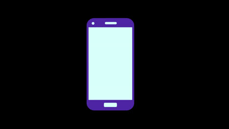 smartphone-mobile-Phone-icon-concept-loop-animation-video-with-alpha-channel
