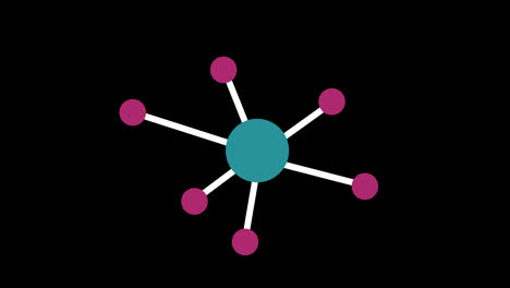 Una-Estructura-Molecular-Colorida-Con-Puntos-Y-Líneas-Icono-Concepto-De-Vídeo-De-Animación-En-Bucle-Con-Canal-Alfa