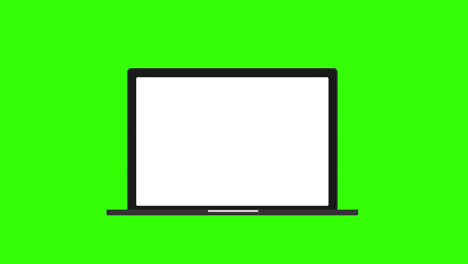 Monitor-Pantalla-Portátil-Icono-Concepto-Bucle-Animación-Vídeo-Con-Canal-Alfa
