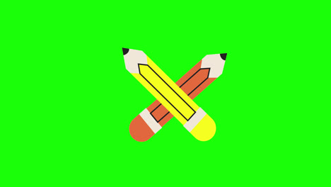 colored-pencils-red,-blue,-and-yellow-arranged-concept-animation-with-alpha-channel