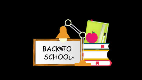 Welcome-Back-to-school-icon-animation-education-concept-transparent-background-with-alpha-channel