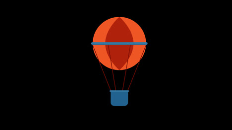 hot-air-balloon-icon-flying-floating-in-the-sky-concept-animation-with-alpha-channel