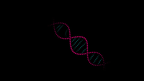 Cadena-De-Adn-Ciencia-Molécula-Diseño-Icono-Concepto-Bucle-Animación-Vídeo-Con-Canal-Alfa