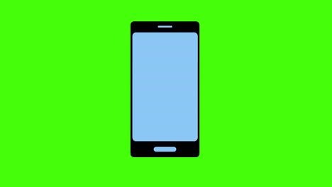 smartphone-mobile-Phone-icon-concept-loop-animation-video-with-alpha-channel
