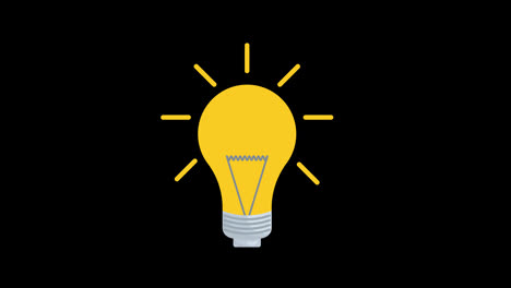 a-yellow-light-bulb-icon-concept-loop-animation-video-with-alpha-channel