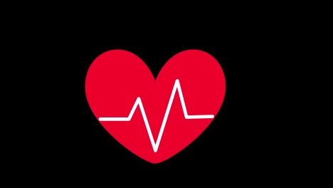 Un-Corazón-Rojo-Con-Una-Línea-Blanca-En-El-Medio-Concepto-De-Cardiograma-De-Frecuencia-Cardíaca-Fondo-Transparente-Con-Canal-Alfa