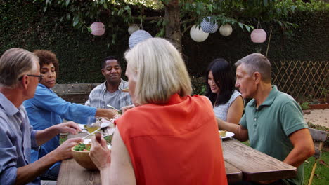 Mature-Friends-Enjoying-Outdoor-Meal-In-Backyard-Shot-On-R3D