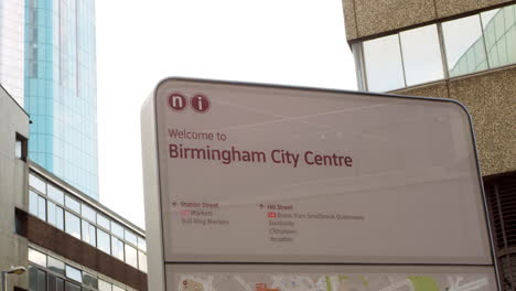 Information-Sign-In-Birmingham-City-Centre