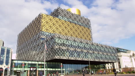 Exterior-Of-The-Library-Of-Birmingham-Building
