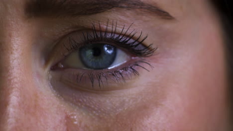 Studio-Shot-Of-Unhappy-Young-Woman-Crying-Eyes
