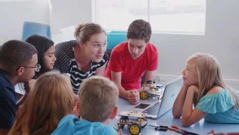 Students-With-Teachers-In-After-School-Computer-Coding-Class-Learning-To-Program-Robot-Vehicle