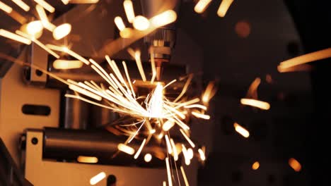 CNC-Laser--Und-Brennschneiden-Von-Metall,-Moderne-Industrietechnologie.