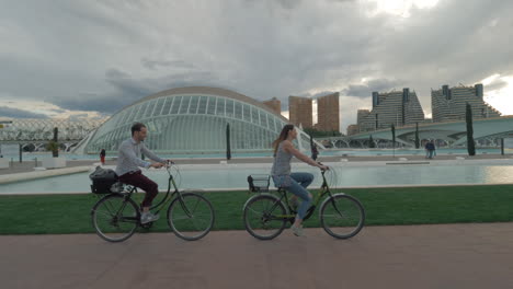 On-bicycles-along-the-City-of-Arts-and-Sciences