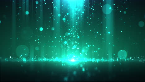 Green-Particle-Lights-Background