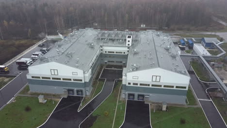 Aerial-exterior-view-of-a-modern-factory-building