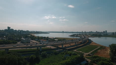 Aerial-summer-urban-scene-of-Kazan-Russia