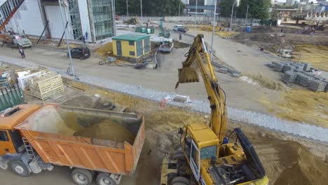 An-excavator-at-work