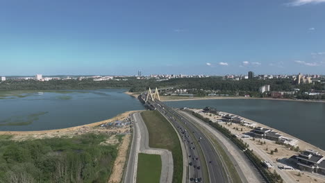 An-aerial-view-of-the-Millennium-Bridge-of-Kazan
