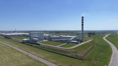 Aerial-shot-of-industrial-facility