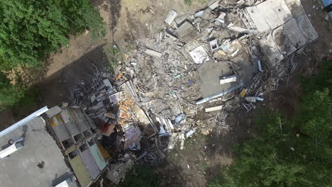 Aerial-view-of-ruins-left-after-house-demolition