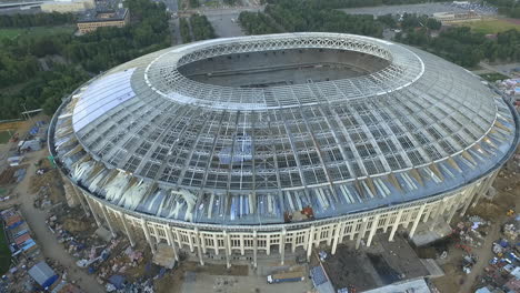 Aerial-view-of-Luzhniki-Stadium-under-reconstruction-Moscow